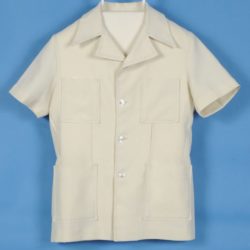 a cream safari suit jacket