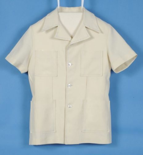 a cream safari suit jacket