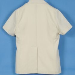 the back of a cream safari suit jacket